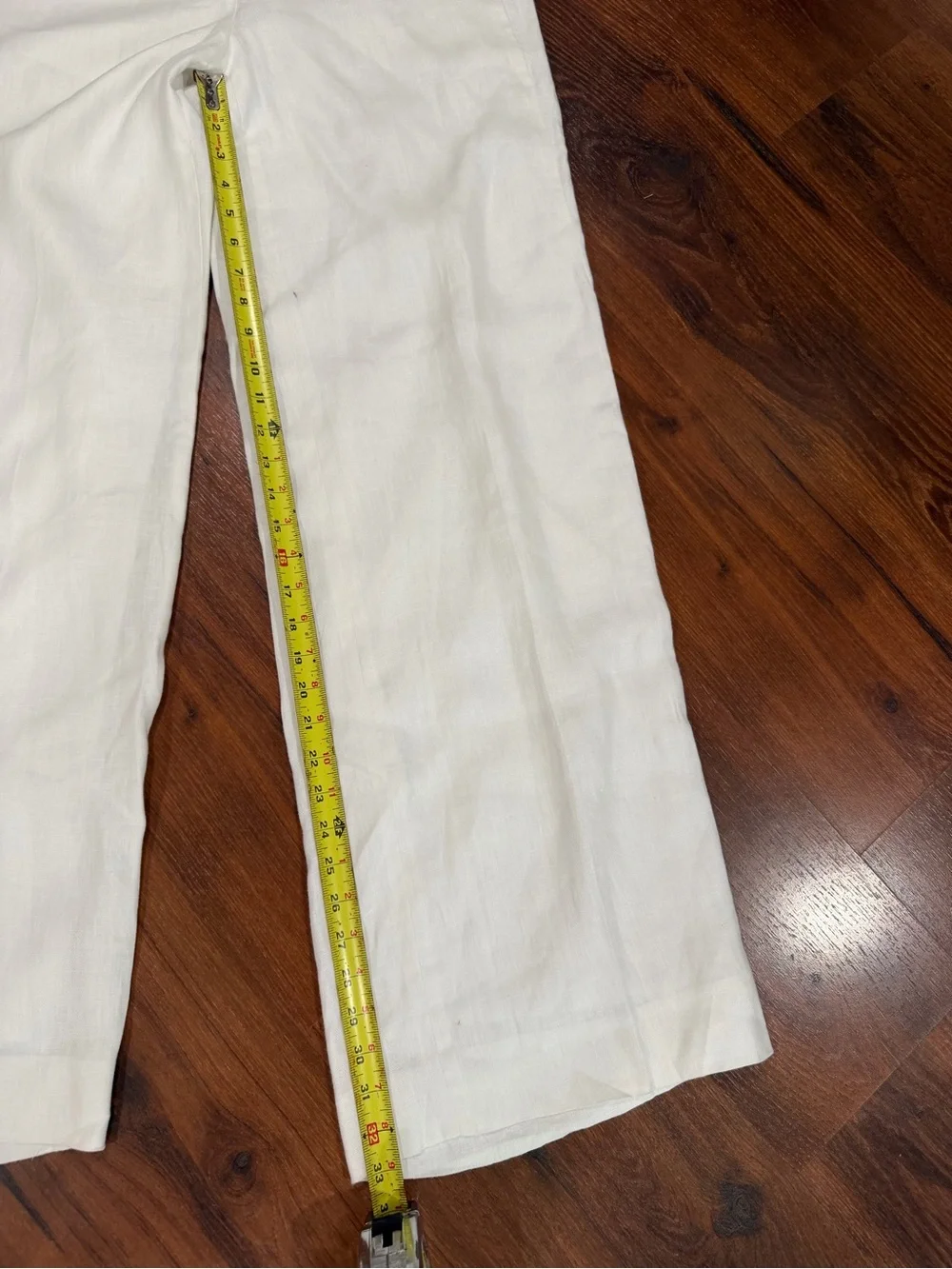 J.Crew Women’s Size 6 White Wide-Leg Dress Pants Trousers 100% linen